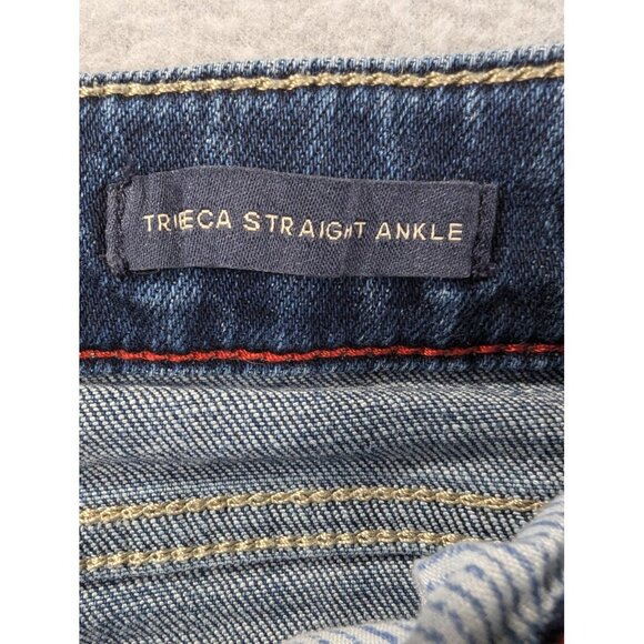 Tommy Hilfiger Jeans Womens 10 Tribeca Straight Ankle Logo Side Tape Stretch - Picture 14 of 16
